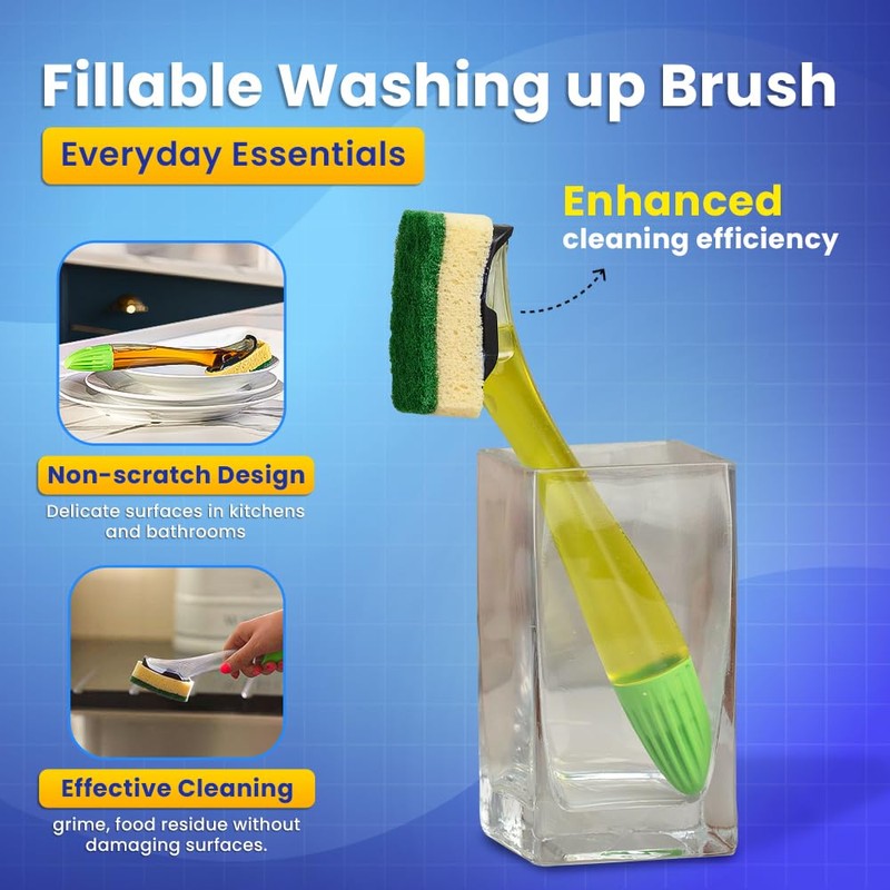 Bonus Pack - 1 Fillable Washing Up Brush With and