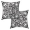 ggaimwf Moroccan Cushion Covers, Black, 60 x 60 cm, Boho