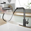 Kitchen Faucets with Pull Down Sprayer,Waterfall Kitchen Sink Faucet,Commercial Utility