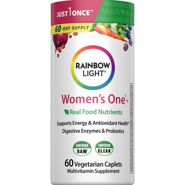 Rainbow Light Womens One High-Potency Daily Multivitamin, Womens Multivitamin Provides