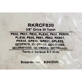 Snap-on 🦅 USA Snap On Tools New 30 Tooth 3/8" Drive Ratchet Repair Rebuild Kit RKRCF830