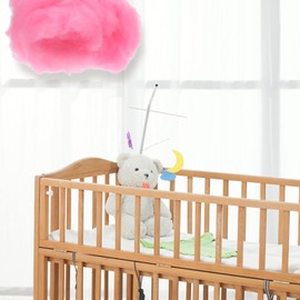 HOMSFOU Artificial Cloud Props Imitation 3D Cloud for Ceiling Hanging Decorations 4pcs Fake Cloud Wedding Ornament Art Stage Wedding Ornament Room Decor Art Stage DIY Party Pink