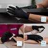 ARNOMED Disposable Gloves, Black, Pack of 200, L, Nitrile Gloves,