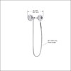 Freespin Bellerose 3-Spray 5.25 in. Dual Wall Mount Fixed and