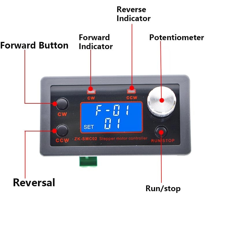 ZK-SMC02 Stepper Motor Driver Controller Integrated Board Forward Reverse Pulse