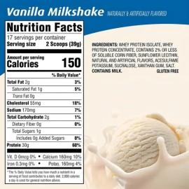 17serv 30g Proteina Premier Protein 100 Whey Vainilla Polvo                                                                                           