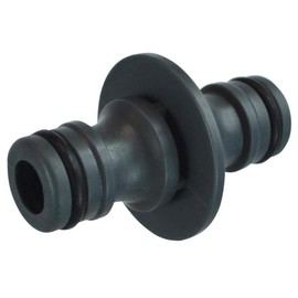 FAITHFULL HOSEPLDMC Plastic Double Male Hose Connector, Orange/Grey