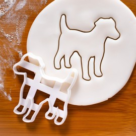 Jack Russell Terrier Silhouette Cookie Cutter, 1 Piece. Bakerlogy