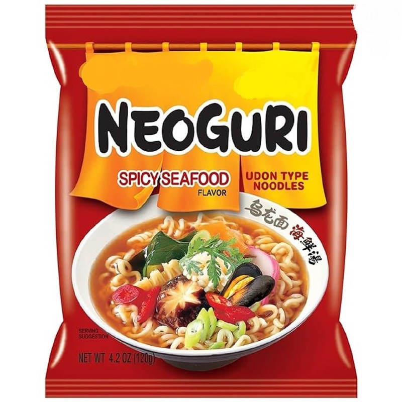 Korea Instant Noodles (CASE SET, NEOGURI SPICY SEAFOOD INSTANT NOODLES)