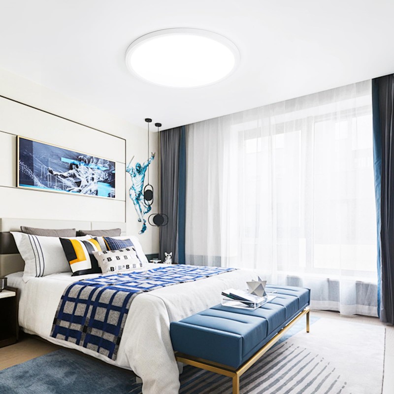 12Inch LED Ceiling Lights Flush Mount, Dimmable 3000K 4500K 6000K