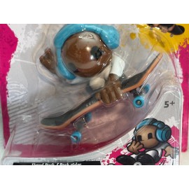 Spin Master TECH DECK "SK8 CREW" Shred Pack/Pack Rider Series 1 "Blue Heaphones" NEW