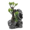 Sosoport Lifelike Fish Tank Decoration Hideaway Cave Fake Aquarium Plants