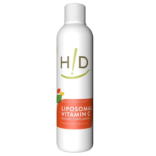 THE HALLELUJAH DIET Liposomal Vitamin C Liquid Supplement - Advanced Immune Support, Superior Absorption Lipid-Encapsulated Formula, 1 - 5 Ounce Bottle,�