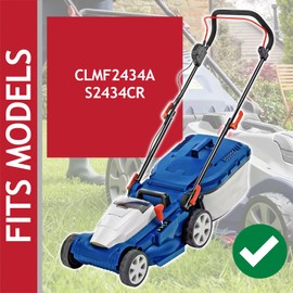 SPARES2GO 34cm Metal Blade Compatible with Spear and Jackson CLMF2434A S2434CR Lawnmower