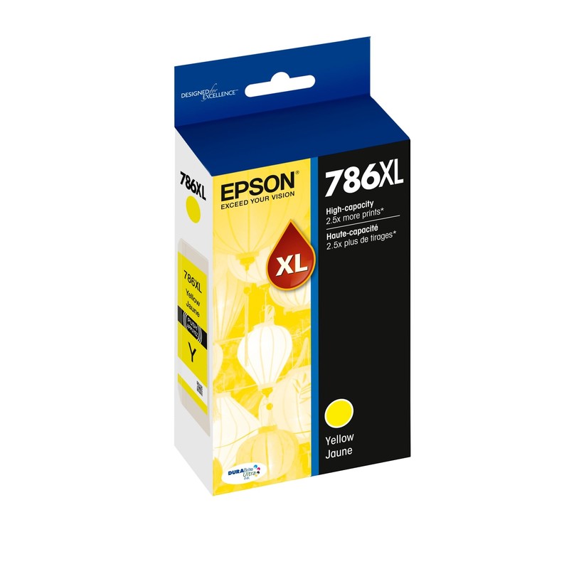 EPSON 786 DURABrite Ultra Ink High Capacity Yellow Cartridge (T786XL420-S)