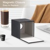 Sumnacon PU Leather Tissue Box Cover Modern Square Tissue Box