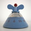 Alessi A09 Design Küchentimer, Thermoplastisches Harz, blau, 6 x 11