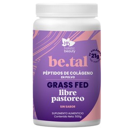 Holistic Beauty Peptidos de Colageno Grass Fed en Polvo Be.Tal | Natural Sin Sabor | Libre de Pastoreo | 22 porciones, 500 gr