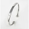 TreasureBay Men's Solid 925 Sterling Silver Torque Bangle Bracelet -