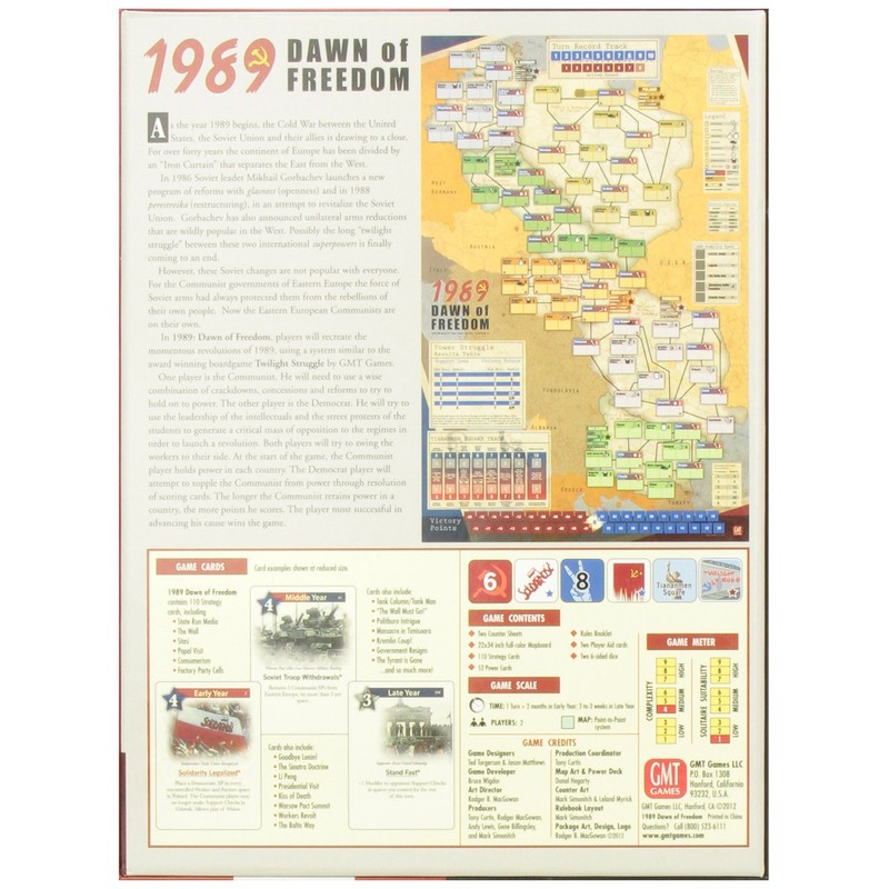 GMT Games 1989: Dawn of Freedom