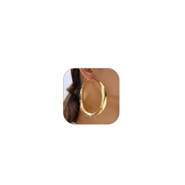 Chunky Gold Earrings for Women Trendy Gold Statement Earrings Vintage Large Gold Geometric Studs Earrings Jewelry Gifts