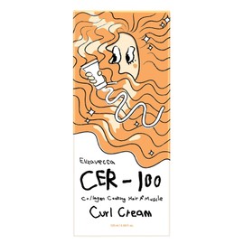 Elizavecca Moisturizing Curl Cream with Hydrolyzed Collagen and Argan Oil for All Hair T...