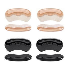 4 PCS Heel Grips, Anti-Slip Gel Heel Cushion Pads, Heel Grips for Ladies Shoes, Heel Pads, Prevent Heel Slipping, Rubbing, Blisters and Foot Pain, Heel Inserts for Better Shoe Fit and Comfort