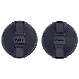 Kase 2 Pack Lens Cap Snap On/Clip On/Center Pinch Eco Friendly Plastic (55mm)