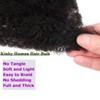 Kackanaa 10 Inch Springy Afro Kinky Human Hair Bulks for