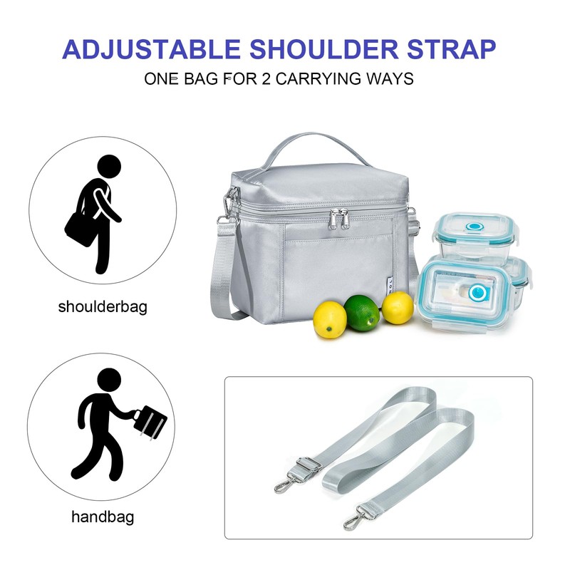 NOL Natural Organic Lifestyle Insulated Lunch Bags for Women Cooler