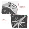 WHAMVOX 4pcs Portable Keychain Compass Compact Aluminum Alloy Navigation Pendant