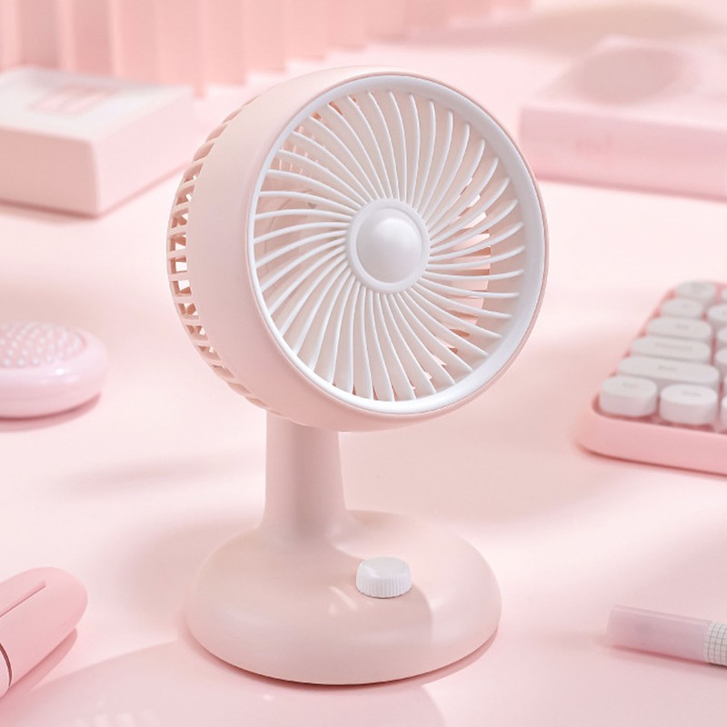 Desktop Fan Strong Wind Quiet Operation Portable USB Rechargeable Fan