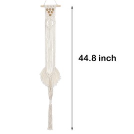 Macrame Ukulele Hanger - Wall Mount Stand Holder for Tenor Ukulele, Decorative Case Alternative