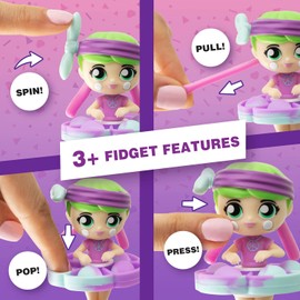 Fashion Fidgets Sensory Toy Dolls – Push Pop Fidget Toy Pack of 2 – Anxiety and Stress Relief for Kids