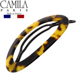 Camila Paris CP2794 French Hair Barrettes Clips for Girls, Handmade, Tokyo, Metal-Free Closure Strong Hold Grip Hair Clips for Women, No Slip Durable Styling Girls Hair Accessories, Made in France