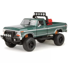 MOTORMAX 1979 Ford F-150 Green Off-road Pickup Truck 1:24 Diecast Model Motoromax 79138