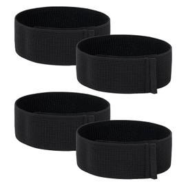 2 Pairs Shin Pad Strap, Football Laces Shin Pad Holder Football Shin Pad Strap Shin Guard Strap Football Lightweight Ankle Pads for Football Running (Black)