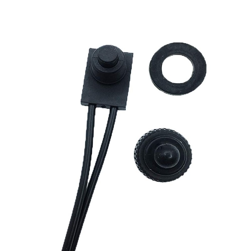 5Pcs Push Button Switch 12V Waterproof Push-Button On-Off Switch For