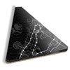 1 x Triangle Coaster - Urban City Street Map Dubai
