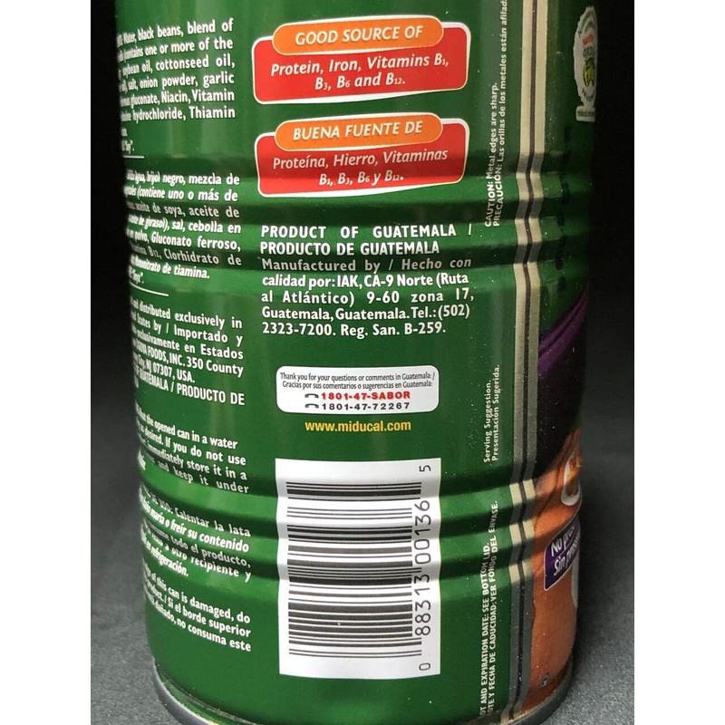 Ducal Refried Black Beans 15 oz - Frijoles Negros Refritos