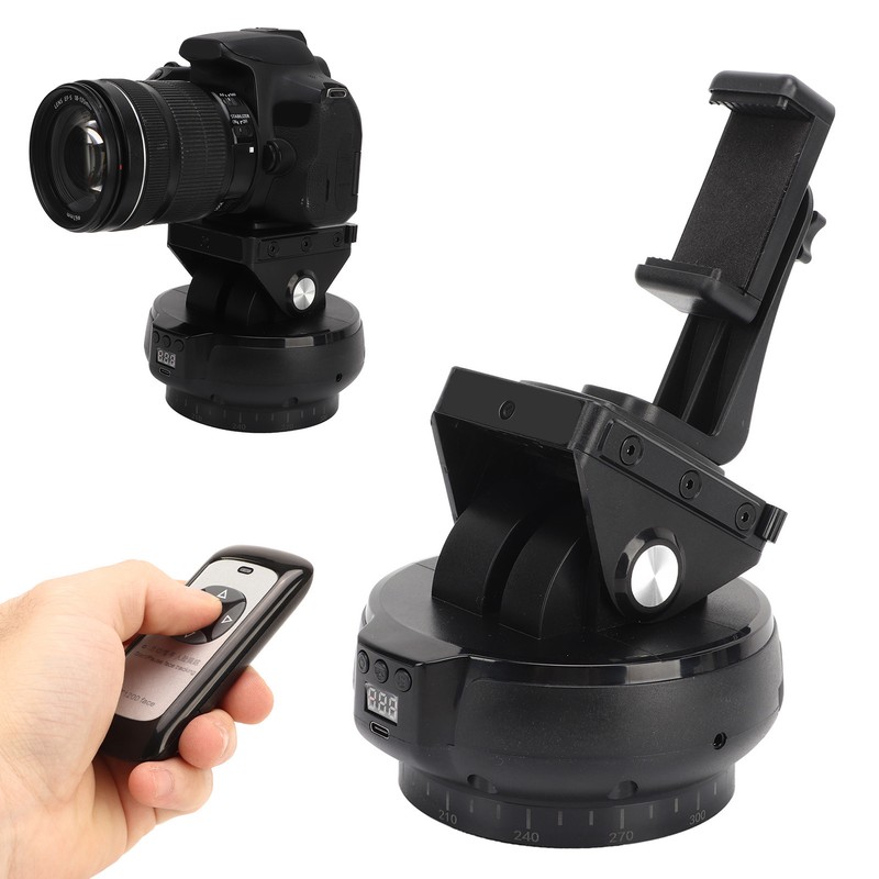 Wireless Remote Control Electric Tripod Head AI Face Tracking Rotating