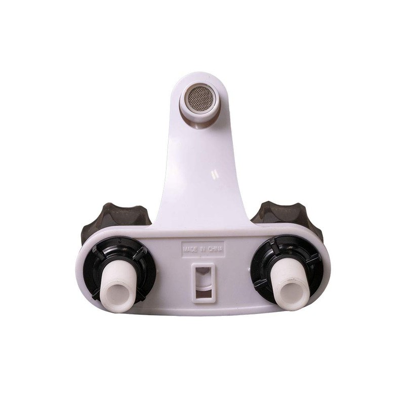 Tough Grade RV White Bath Tub/Sink Bathtub Faucet with Smoke