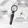 Munkees Mini Keychain Corkscrew Tool, Small Key Ring Wine Opener,
