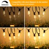 Brightever 30FT LED Outdoor String Light with 16 ST38 Vintage