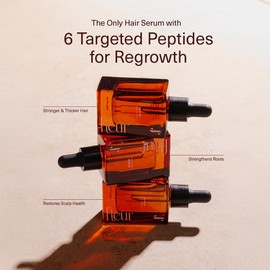 Bloom Peptide Hair Serum with Advanced Multi-Peptides for Women with Thinning Hair, Promotes Fullness, Reduces Shedding, & Balances Scalp, Lightweight, Non-Greasy (Pack 1) 30ml