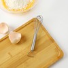 10 Pieces Heart Shaped Egg Beater Mini Stainless Steel Manual