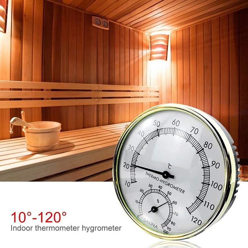 LW SPORT Sauna Thermometer/Hygrometer, for Baths, Hot Springs, Sauna Room,