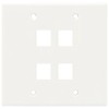 DIYTECH Keystone Wall Plate, 2 Gang Keystone Wall Plate, 4
