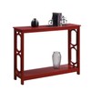 Convenience Concepts Omega Console Table, Cranberry Red