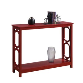 Convenience Concepts Omega Console Table, Cranberry Red